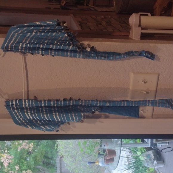 A turquoise and silver Kaftan - Picture 5 of 5